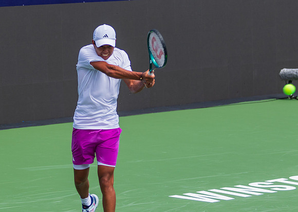 Learner Tien at the Winston-Salem Open