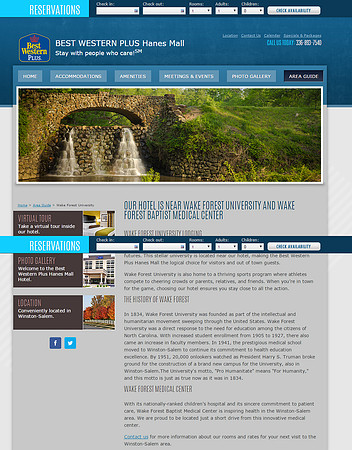 BestWesternPlusHanesMall.com - Reynolda Gardens