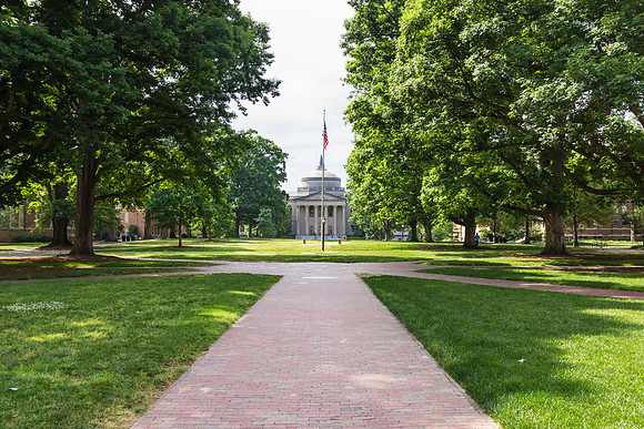 Polk Place and Wilson Library at UNC-Chapel Hill