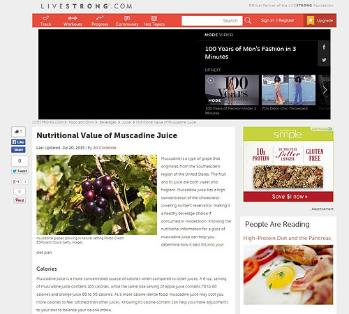 Livestrong - Muscadine Grapes