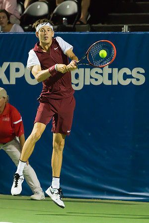 Jared Donaldson connects at the Winston-Salem Open