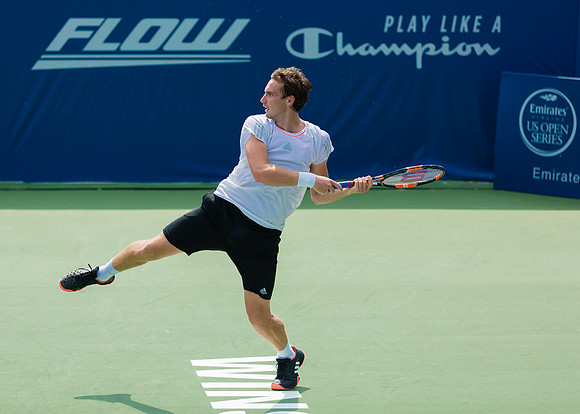 Ernests Gulbis follows through at the Winston-Salem Open