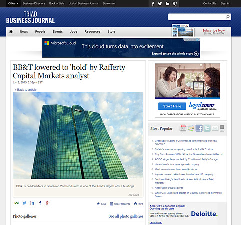 Tirad Business Journal - BB&T Building