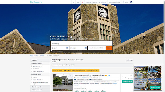 Villas.com - Virginia Tech University