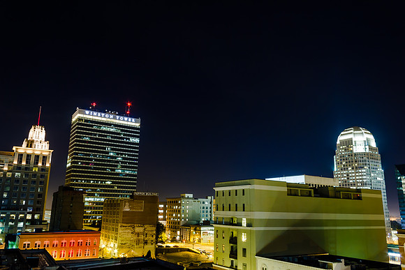 Downtown Winston-Salem at Night