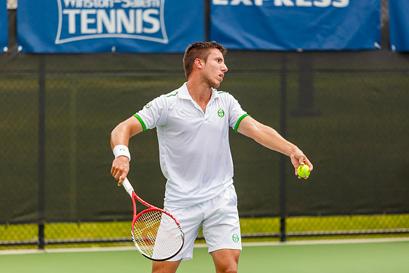 Igor Sijsling plays center court at the Winston-Salem Open