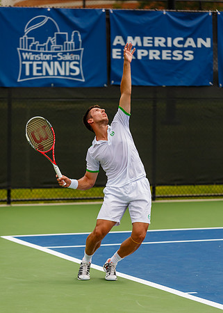 Igor Sijsling plays center court at the Winston-Salem Open