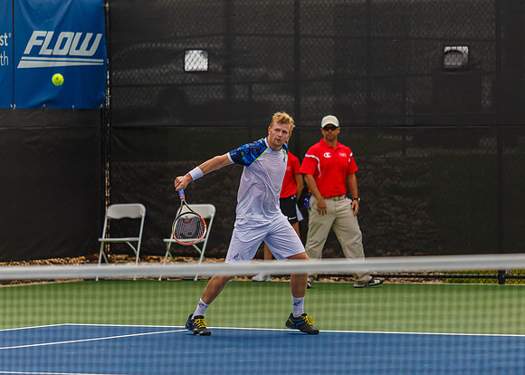 Andrey Golubev plays center court at the Winston-Salem Open