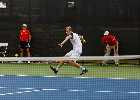 Andrey Golubev plays center court at the Winston-Salem Open