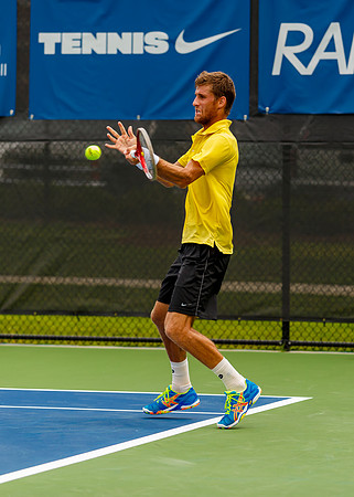 Martin Klizan plays center court at the Winston-Salem Open