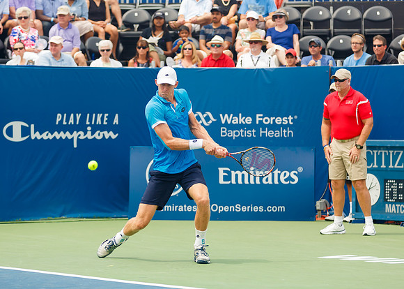 Kevin Anderson plays in the final at the Winston-Salem Open