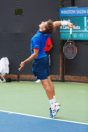 Pablo Carreno Busta plays in the Winston-Salem Open.