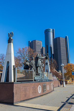 Detroit International Waterfront in Detroit, Michigan