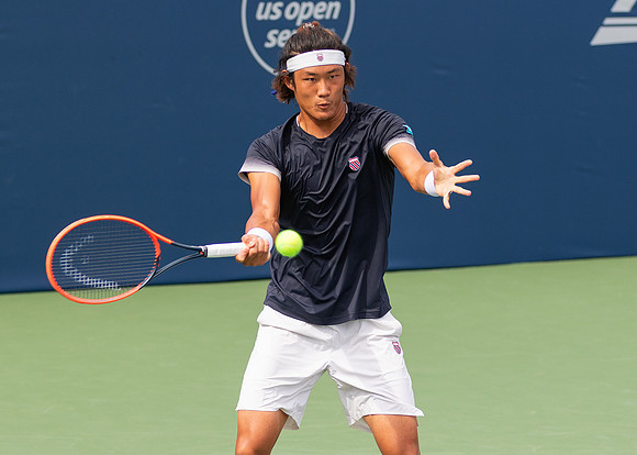 Zhizhen Zhang at the Winston-Salem Open