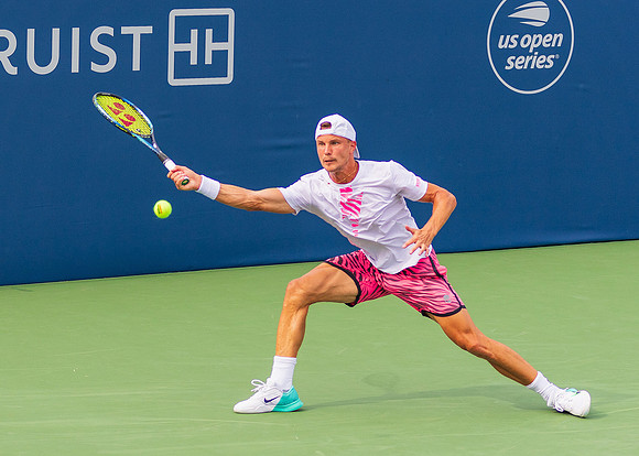 Marton Fucsovics at the Winston-Salem Open