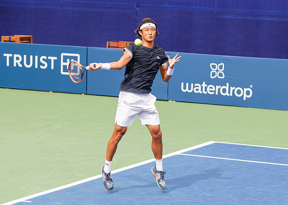 Zhizhen Zhang at the Winston-Salem Open
