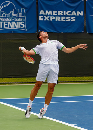 Igor Sijsling plays center court at the Winston-Salem Open