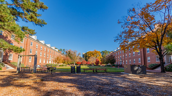 Turlington Hall and Alexander Hall at NC State University