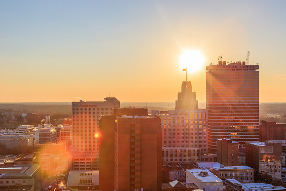 Sunrise in Winston-Salem