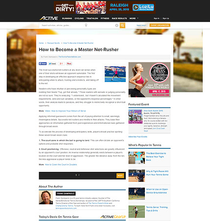 How to Become a Master Net-Rusher   ACTIVE