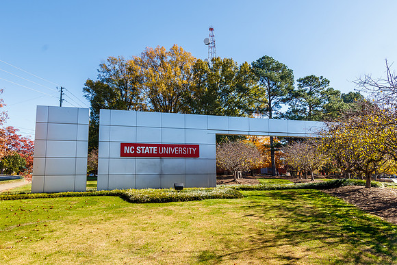 Main Entrance Sign at NC State University