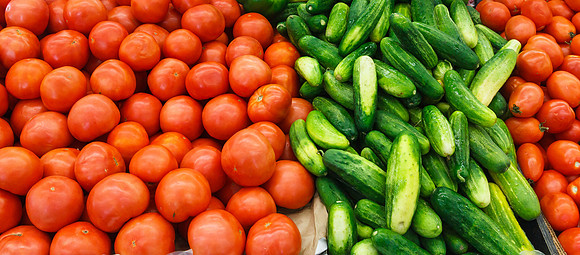 Tomatoes and Cucumbers