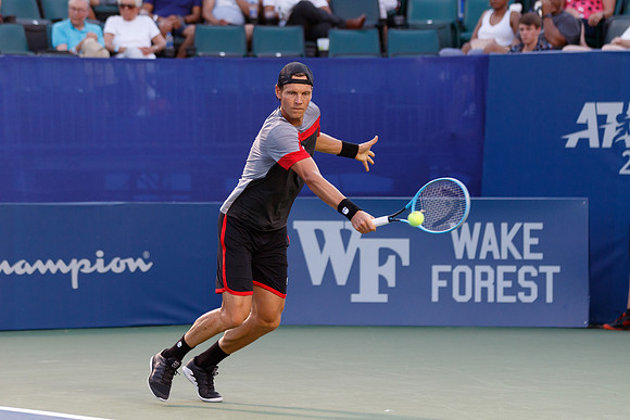 Tomas Berdych at the Winston-Salem Open