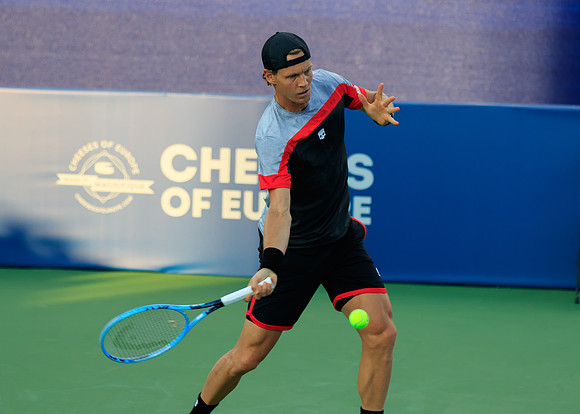 Tomas Berdych at the Winston-Salem Open