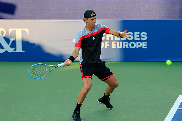 Tomas Berdych at the Winston-Salem Open
