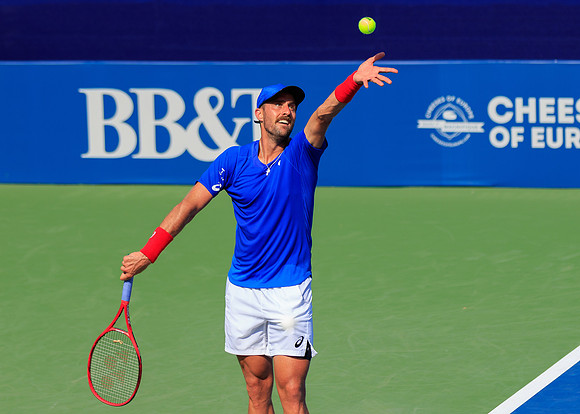 Tomas Berdych at the Winston-Salem Open