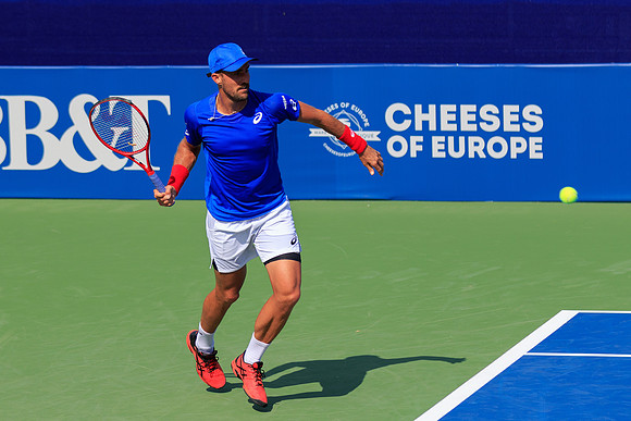Steve Johnson at the Winston-Salem Open