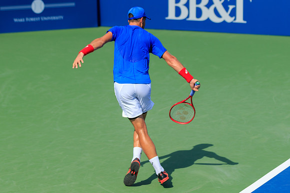 Steve Johnson at the Winston-Salem Open