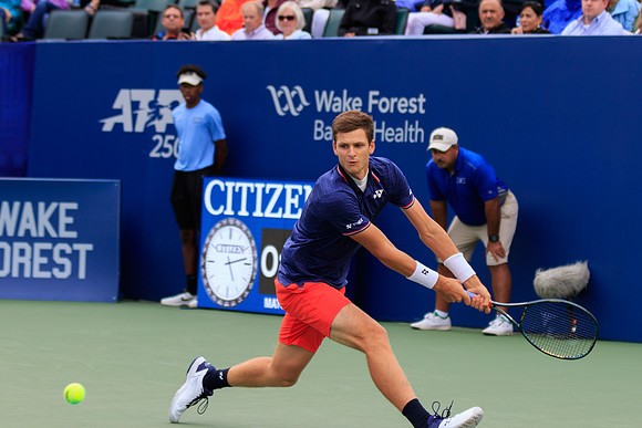 Herbert Hurkacz at the Winston-Salem Open