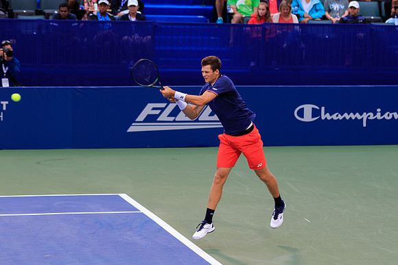 Herbert Hurkacz at the Winston-Salem Open