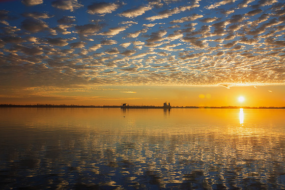 Detroit River at Sunrise