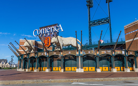 Comerica Park in Detroit, Michigan