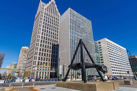 Coleman A. Young Municipal Center in Detroit, Michigan