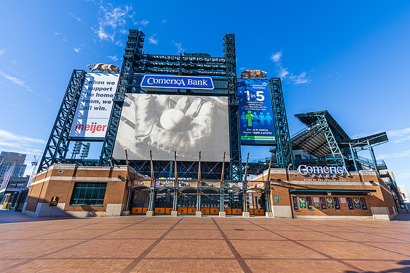Comerica Park in Detroit, Michigan