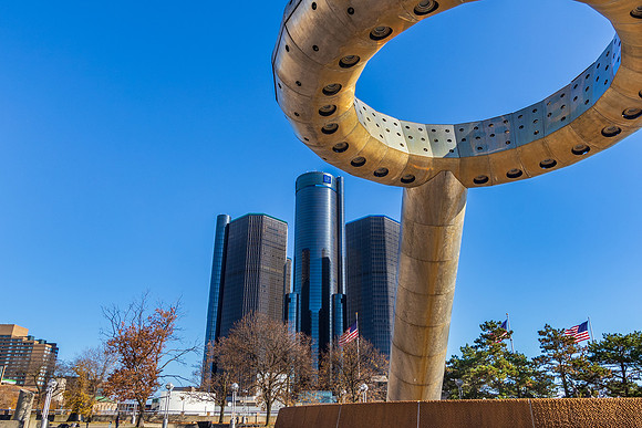 Hart Plaza in Detroit, Michigan