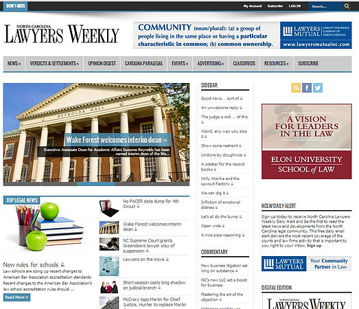 NC Lawyers Weekly - WFU